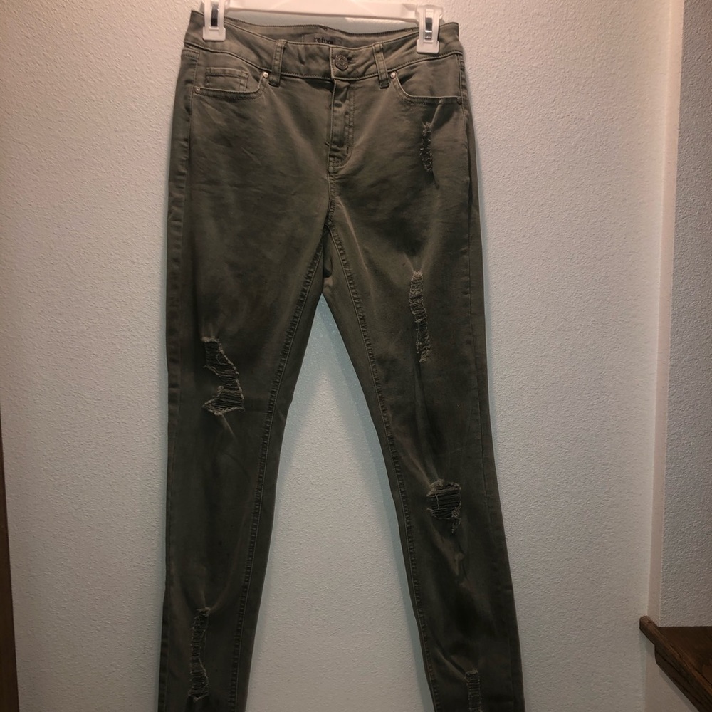 Charlotte Russe, army green, boyfriend jeans